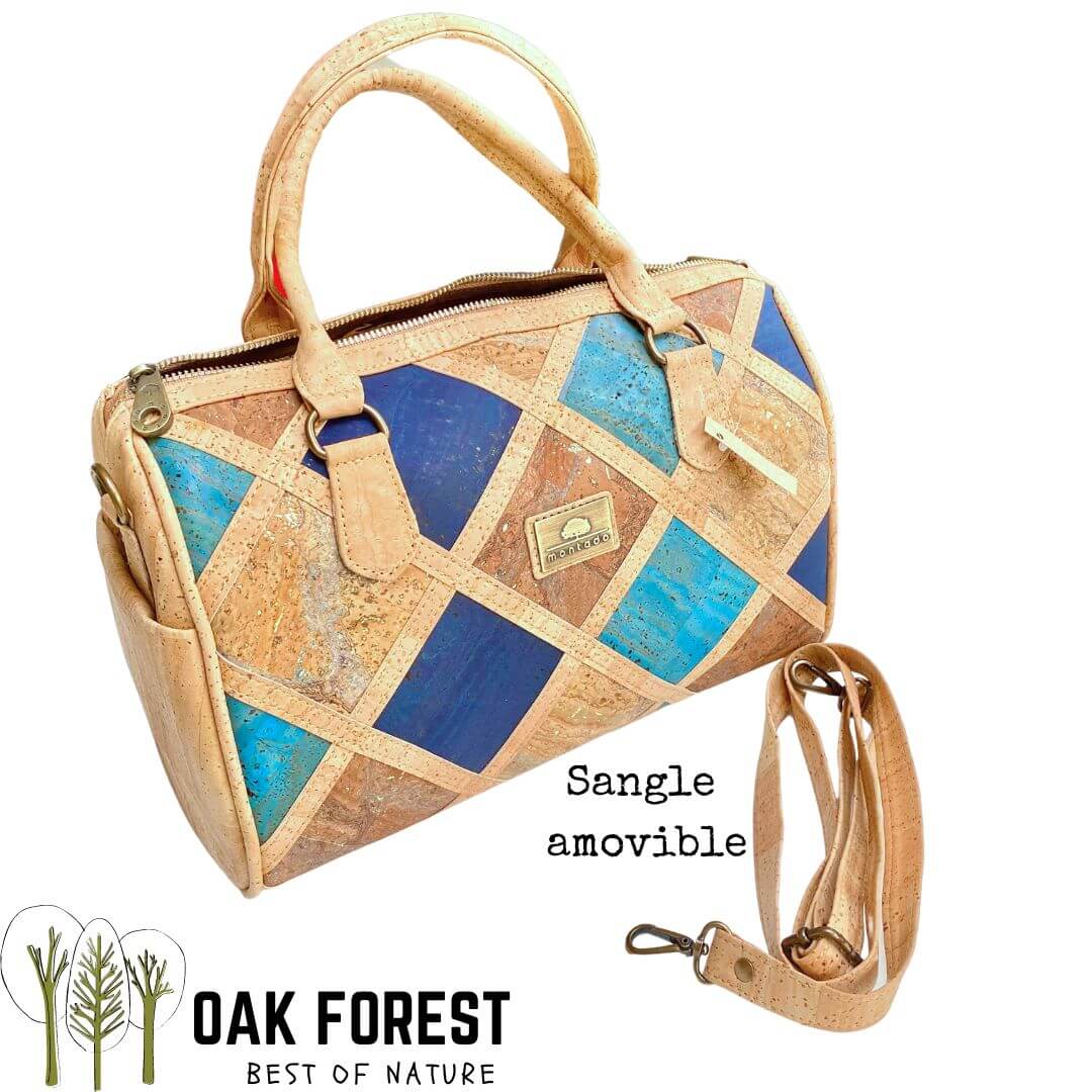 sac en liege vegan - sac liege portugal - sac liege France - sac liège portugais - sac en liège vegan - sac motif Picasso - sac cuir vegan - sac cuir végétal - sac a main liege - sac femme naturel - sac femme vegan - cruelty free - sac montado - montado - sac liege montado - sac bowling -sac femme kaki vegan - idée cadeau femme - sac chic