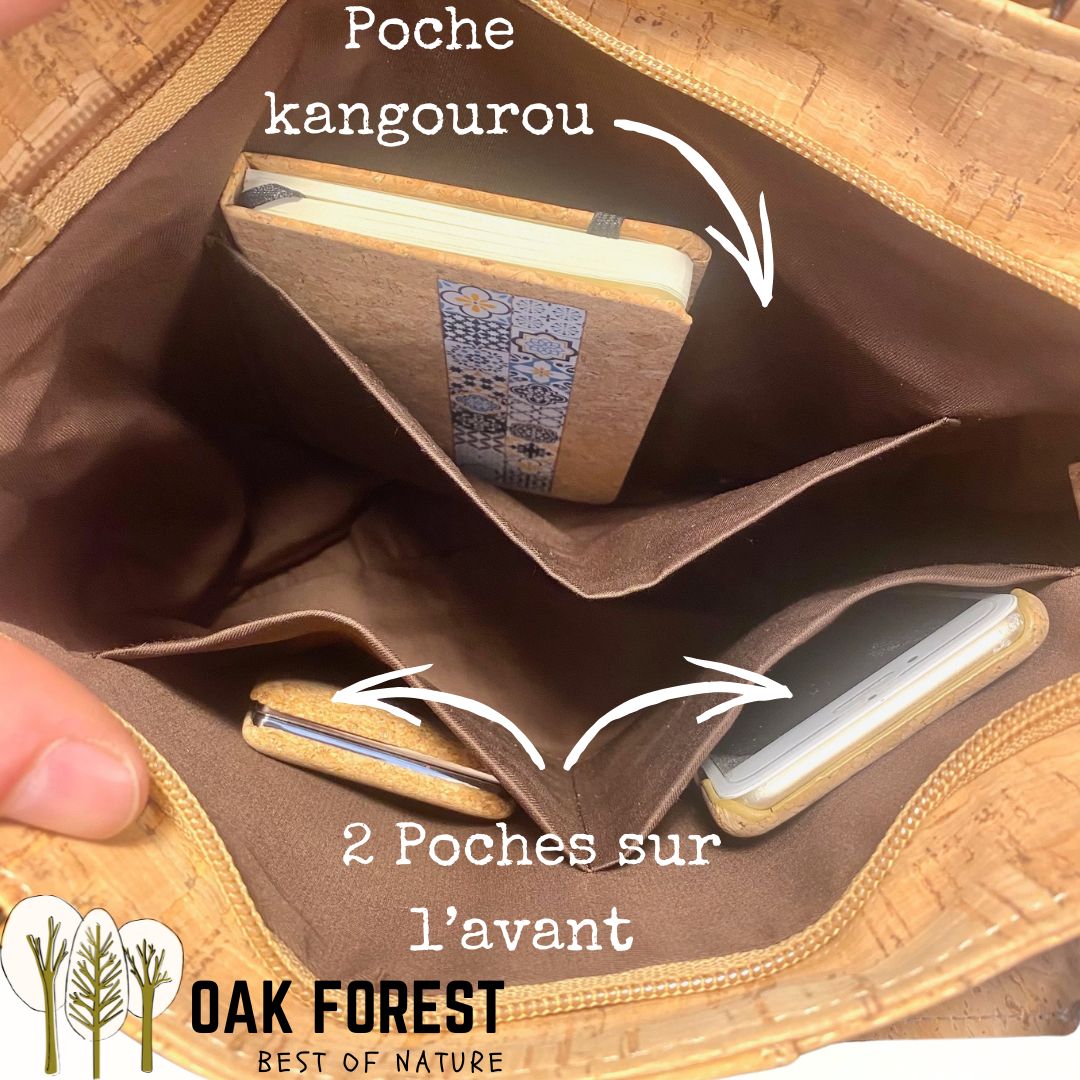 Sac en liege Artisanal "Lucina" - Sac liege Vegan