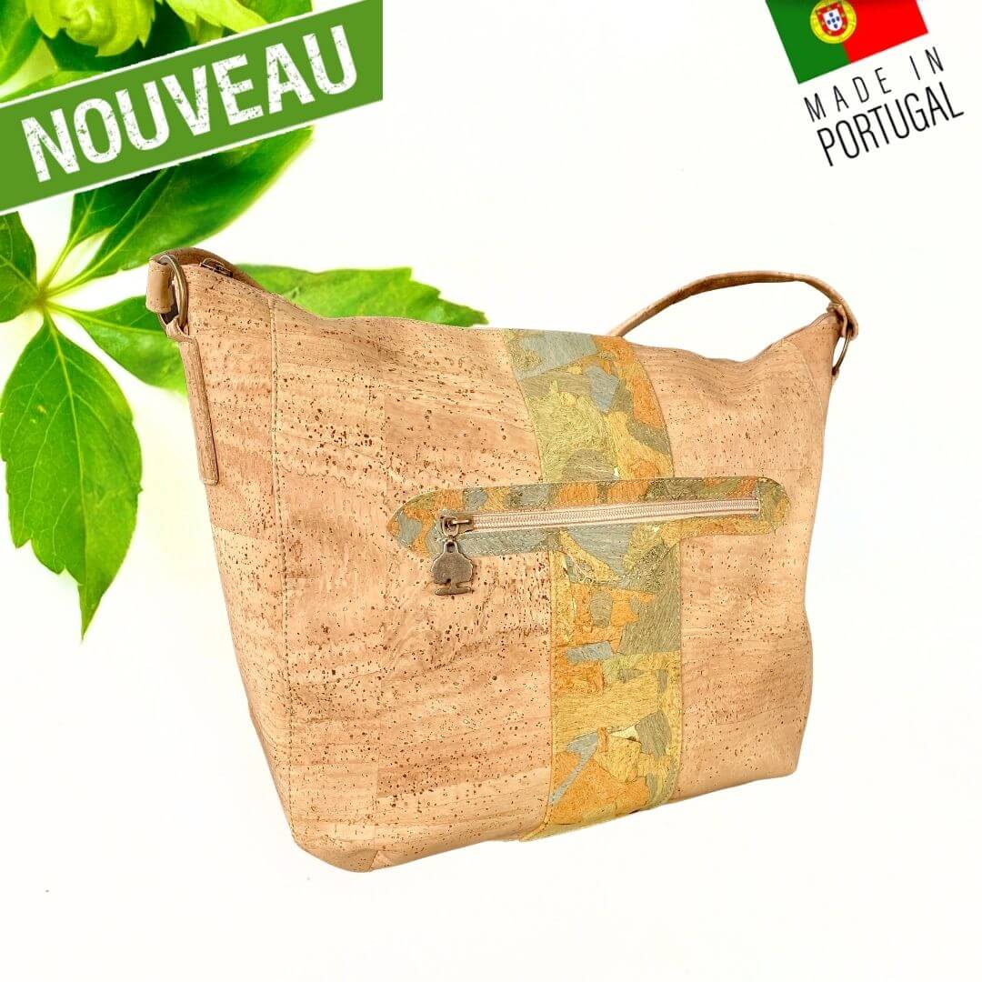 sac liege portugal - sac à main femme vegan - sac liège vegan made in france - sac made in France - sac artisanal haut de gamme - joli sac liège femme - idée cadeaux femme - sac en liege végétal - sac cuir végétal - sac liege portugal - sac femme vegan léger - sac léger femme - sac chic en liège - sac habillé en liège - sac liege original