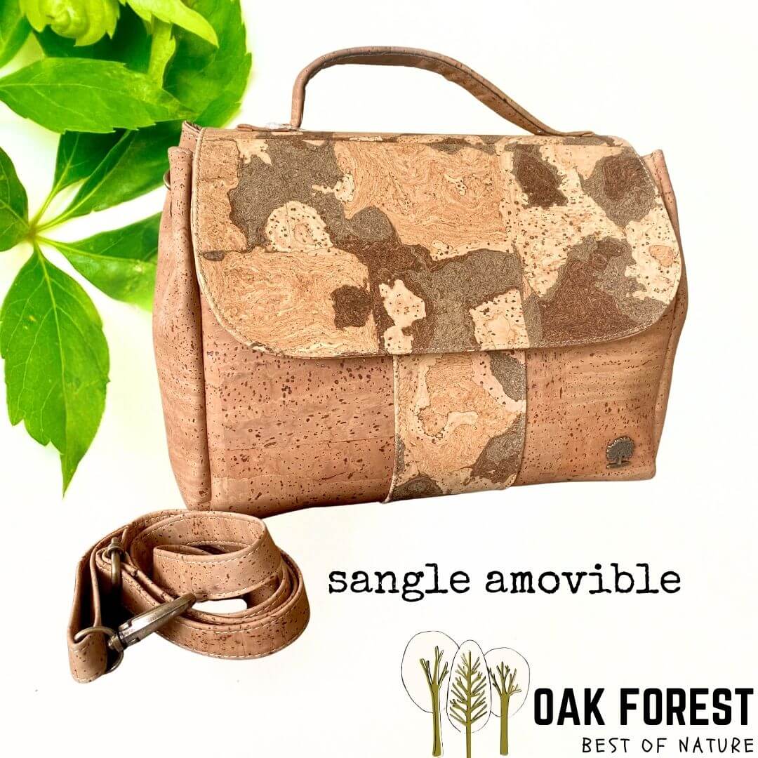 sac en liege vegan - sac liege portugal - sac liege France - sac liège portugais - sac en liège vegan - sac motif Picasso - sac cuir vegan - sac cuir végétal - sac a main liege - sac femme naturel - sac femme vegan - cruelty free