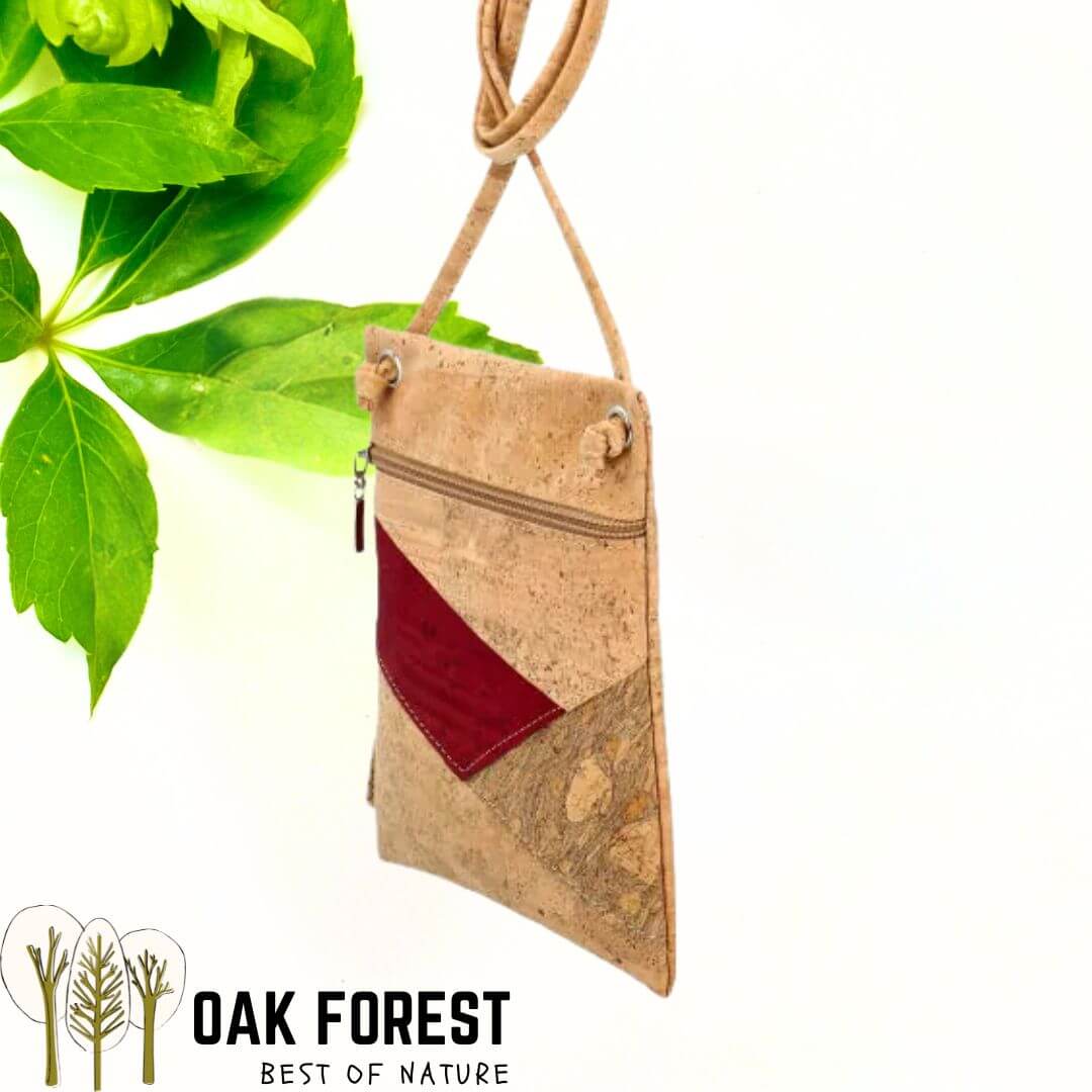 pochette vegan en liege - sac bandouliere liege - sac femme vegan - sac bandoulière en liège - sac liege portugal - pochette légère en liege - pochette cuir végétal - sac bandouliere femme vegan - petit sac léger - petit sac végétal - cuir vegan - pochette en liège