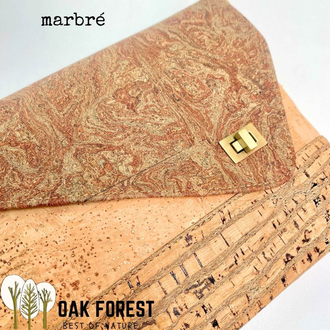 Sac bandoulière en liège "Aurore" – Pochette enveloppe, 2 coloris