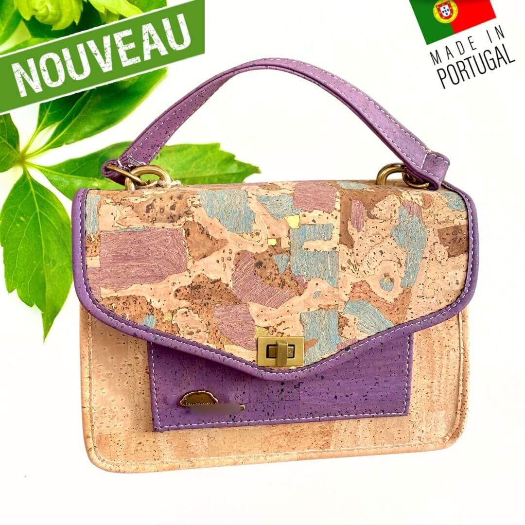 sac en liège - sac en liege - sac bandoulière en liège - sac bandouliere en liege - sac à main liège - sac bandoulière femme - sac origami - sac original - sac vegan - sac cuir végétal - sac bandoulière pas cher - sac bandoulière petit prix- sac naturel - petit sac fille - sac pratique - sac géométrique-sac à main en liège - sac bleu marine femme vegan