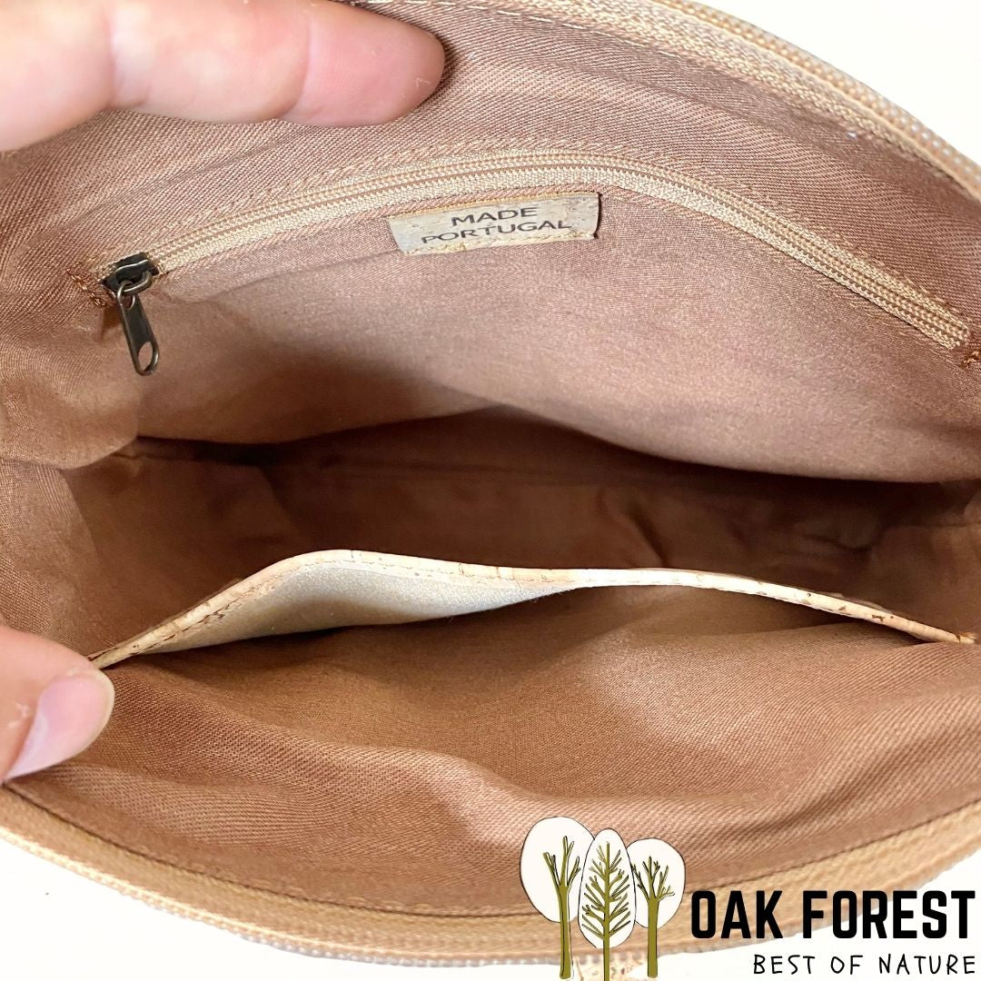 Sac bandoulière artisanal en liège "Fresca"- Sac en liege Vegan