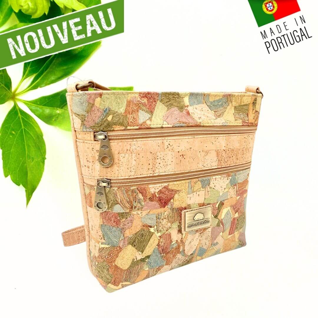 sac en liège - sac bandoulière en liège - sac femme - sac a main femme - sac vegan - sac végétal sac végétarien - sac cuir végétal - sac Portugal sac pas cher - sac tendance - sac en liège France - sac vegan femme - sac léger et pratique - sac naturel - sac artisanal - manga - sac manga - sac camel - petit sac pratique - sac fille - idée cadeau vegan