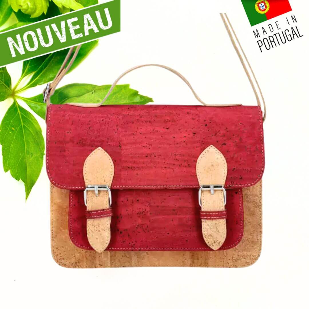 sac en liège - sac bandoulière en liège - sac femme - sac a main femme - sac vegan - sac végétal sac végétarien - sac cuir végétal - sac Portugal sac pas cher - sac tendance - sac en liège France - sac vegan femme - sac léger et pratique - sac naturel - sac artisanal - sac femme vegan liège - sac vegan made in france - sac liege made in france - sac liege made in portugal