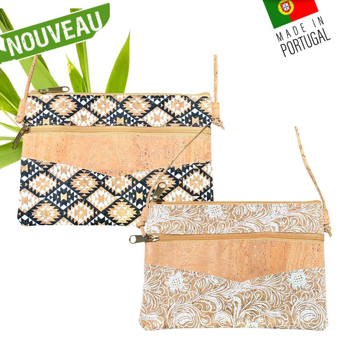 pochette vegan en liege - sac bandouliere liege - sac femme vegan - sac bandoulière en liège - sac liege portugal - pochette légère en liege - pochette cuir végétal - sac bandouliere femme vegan - petit sac léger - petit sac végétal - cuir vegan - pochette en liège - sac en liege léger - pochette fillette été - pochettes colorées été fille - sac femme vegan - sac caramel - sac camel vegan