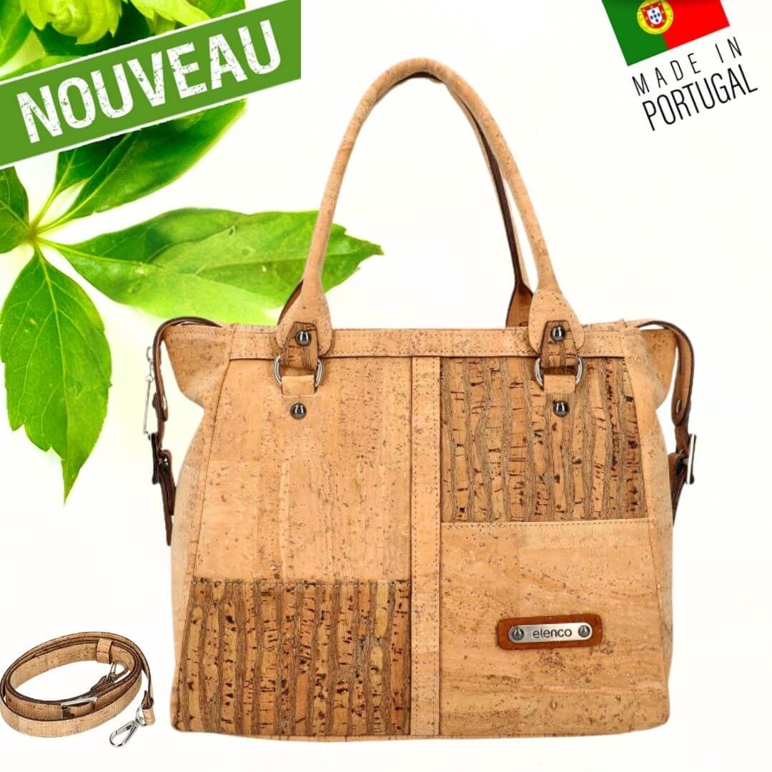sac liege portugal - sac à main femme vegan - sac liège vegan made in france - sac made in France - sac artisanal haut de gamme - joli sac liège femme - idée cadeaux femme - sac en liege végétal - sac cuir végétal - sac liege portugal - sac femme vegan léger - sac léger femme - sac chic en liège - sac habillé en liège - sac liege original