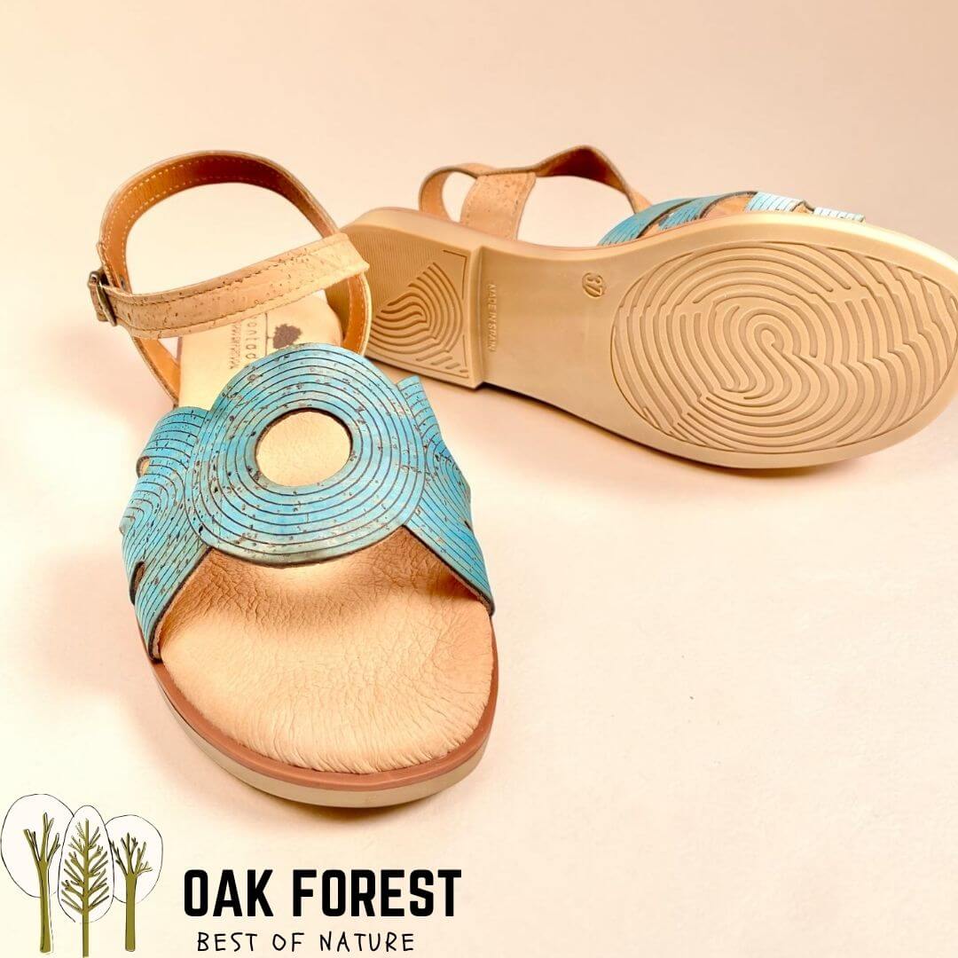 sandales vegan en liège pour femme summer 2026 - fabrication portugal montado