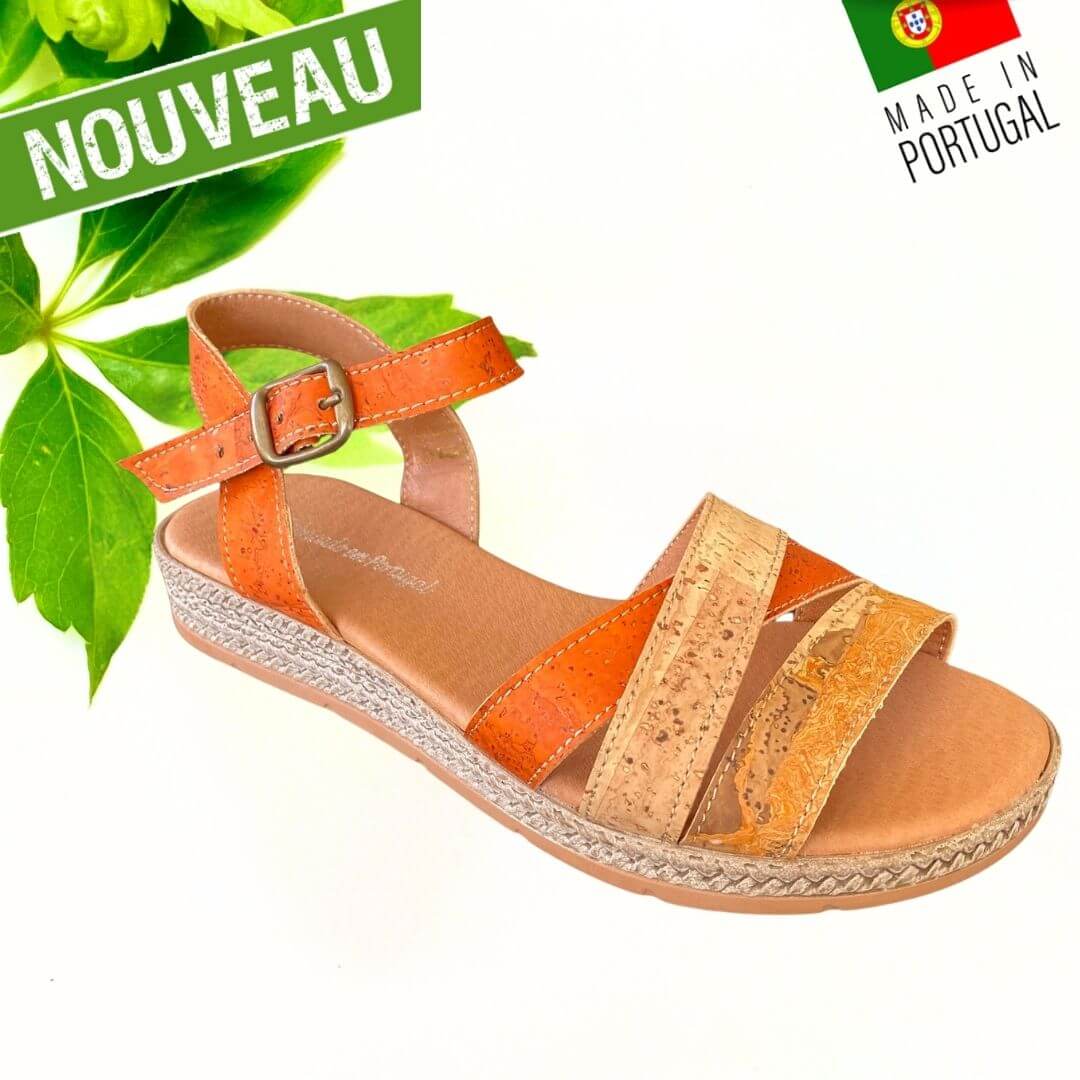 claquette vegan liege - claquette vegan femme - claquettes vegan femme - sandale vegan femme - sandales vegan femme - sandales made in France - sandales made in Portugal - Sandales cuir végétal - sandale en liège - sandales en liège - montado - sandales montado - chaussure montado - montado portugal