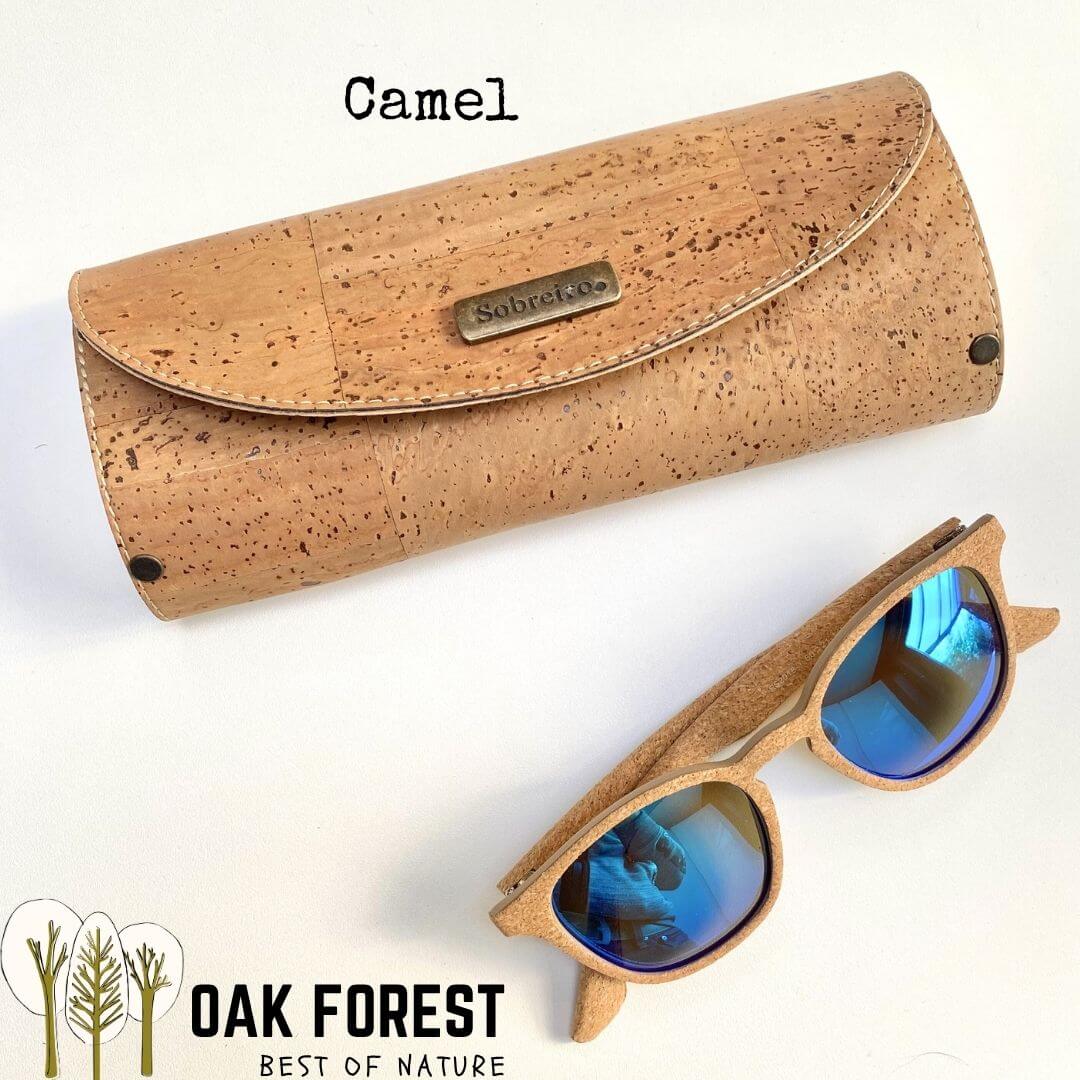 étui lunettes écologique vegan design naturel liege camel