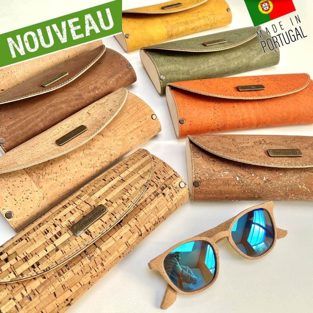 étui lunettes liège ouverture latérale bois rigide