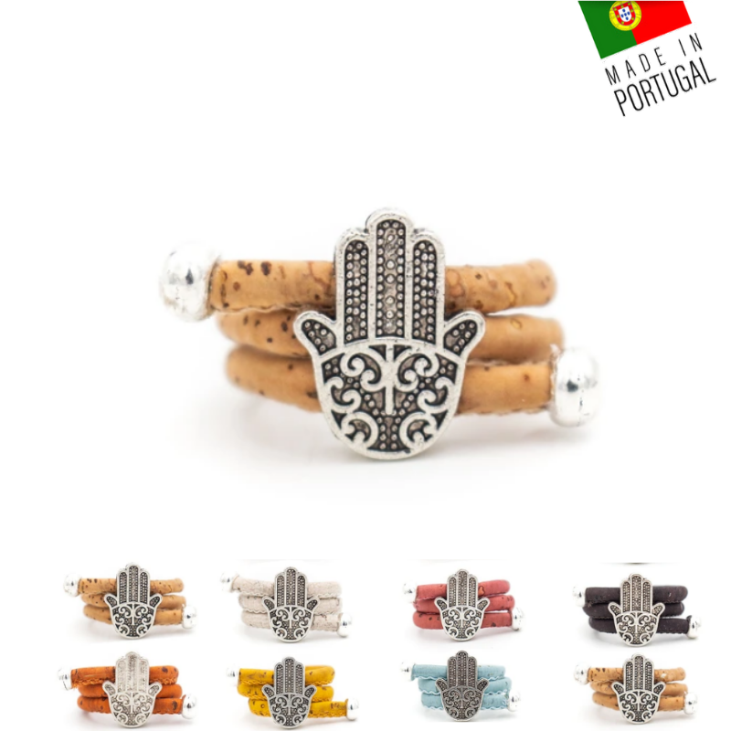 bague en liège-bijoux en liège-main de fatma portugal