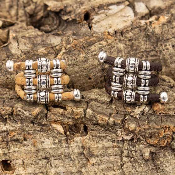 Bague en liège artisanal "Serpentin"