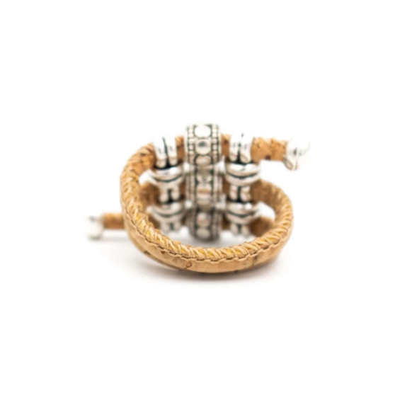 Bague en liège artisanal "Serpentin"