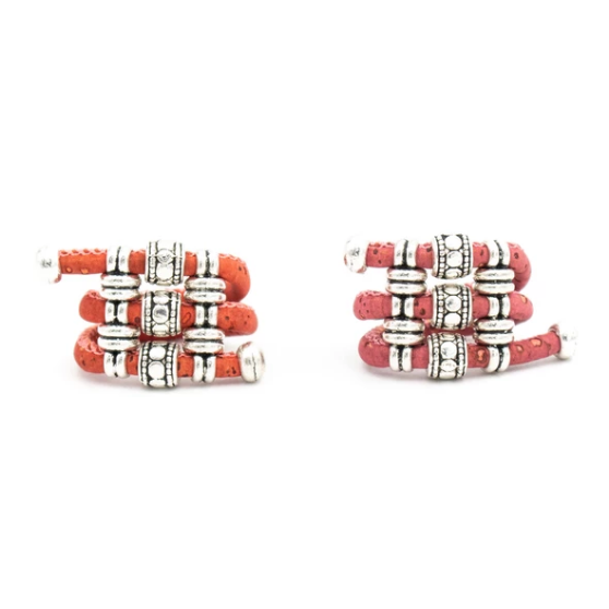 Bague en liège artisanal "Serpentin"