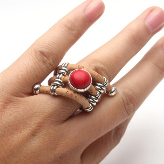 bague liege - bague femme - bague en liege - bague made in portugal - bijoux portugal - bijoux naturels - bijoux artisanal - bague à perle