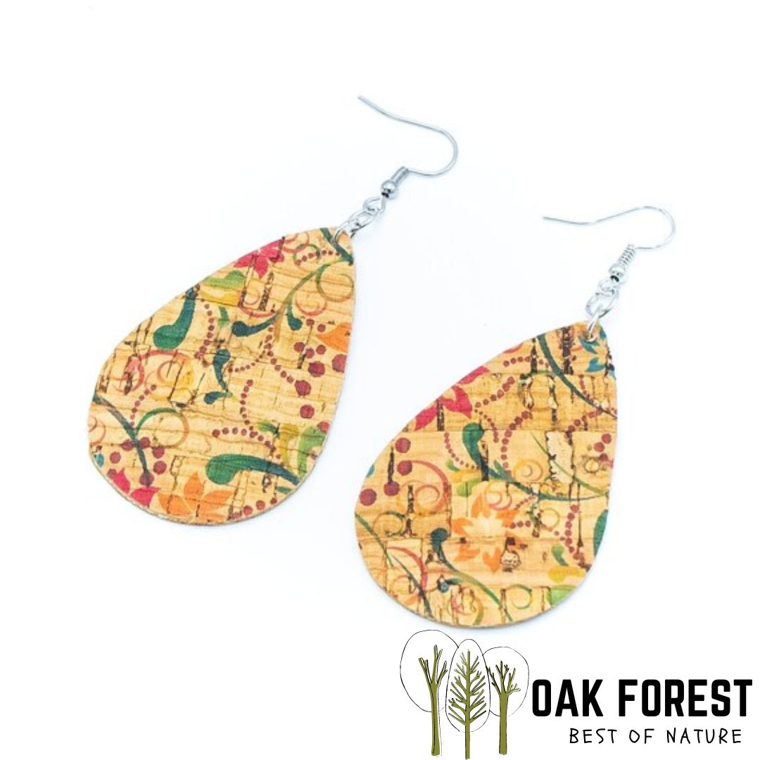 Boucles d'oreilles liège - boucle d'oreille liege - boucles d'oreilles bois - origami - colombes - boucles d'oreilles Vegan - Boucles d'oreilles fantaisie - Boucles d'oreilles légères - Boucles d'oreilles Portugal - Boucles d'oreilles légères - Boucles d'oreilles naturelles