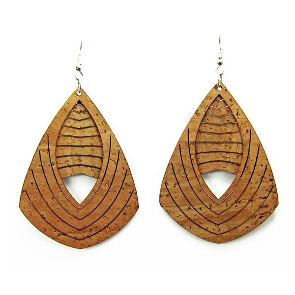 Boucles d'oreilles liège - boucle d'oreille liege - boucles d'oreilles bois - origami - colombes - boucles d'oreilles Vegan - Boucles d'oreilles fantaisie - Boucles d'oreilles légères - Boucles d'oreilles Portugal - Boucles d'oreilles légères - Boucles d'oreilles naturelles - Boucle d'oreille rouge