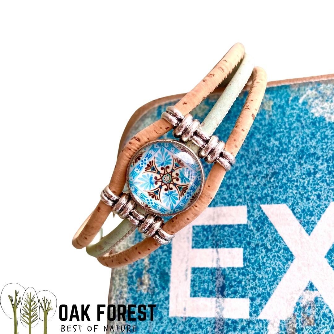 bracelet liege femme vegan - bracelet en liege - bracelet liège portugal - bracelet liège noir et or - bracelet femme noir or - bracelet en liège vegan - bracelet chic