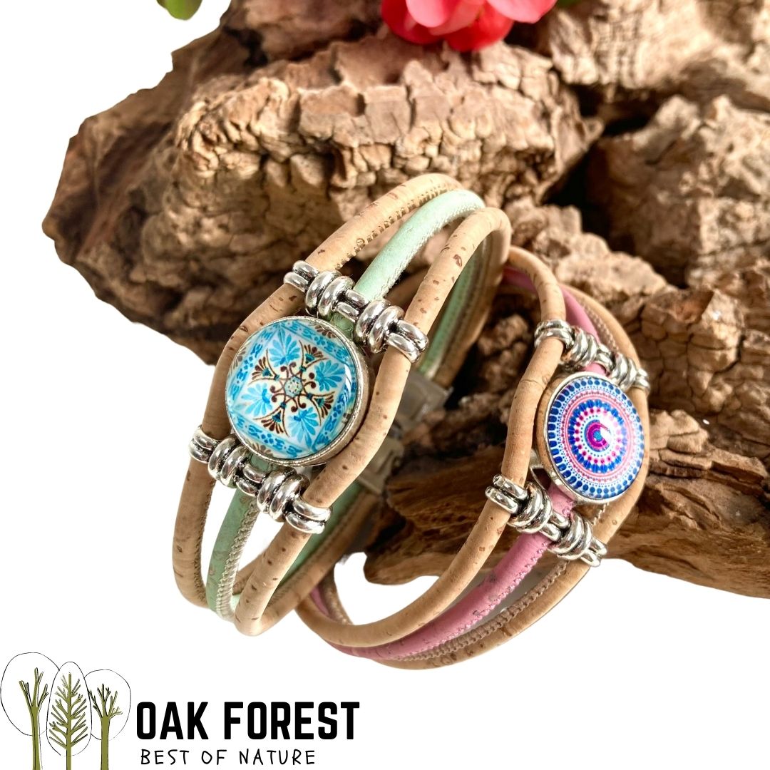 bracelet liege femme vegan - bracelet en liege - bracelet liège portugal - bracelet liège noir et or - bracelet femme noir or - bracelet en liège vegan - bracelet chic - fêtes des mères - idée cadeau maman