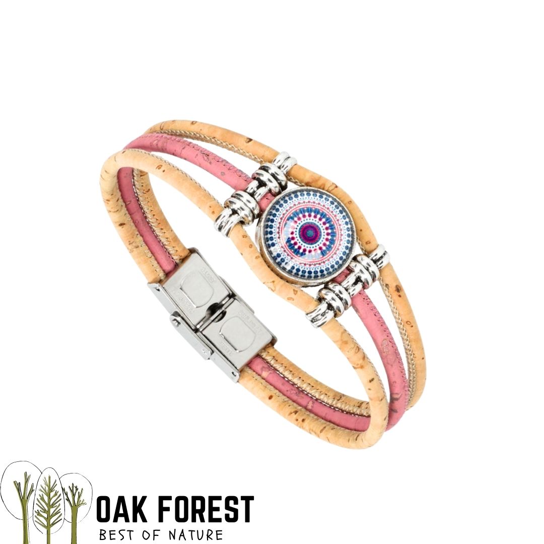 bracelet liege femme vegan - bracelet en liege - bracelet liège portugal - bracelet liège noir et or - bracelet femme noir or - bracelet en liège vegan - bracelet chic