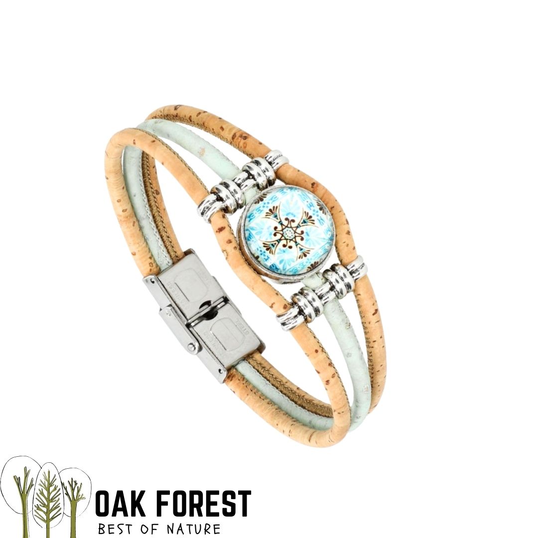 bracelet liege femme vegan - bracelet en liege - bracelet liège portugal - bracelet liège noir et or - bracelet femme noir or - bracelet en liège vegan - bracelet chic