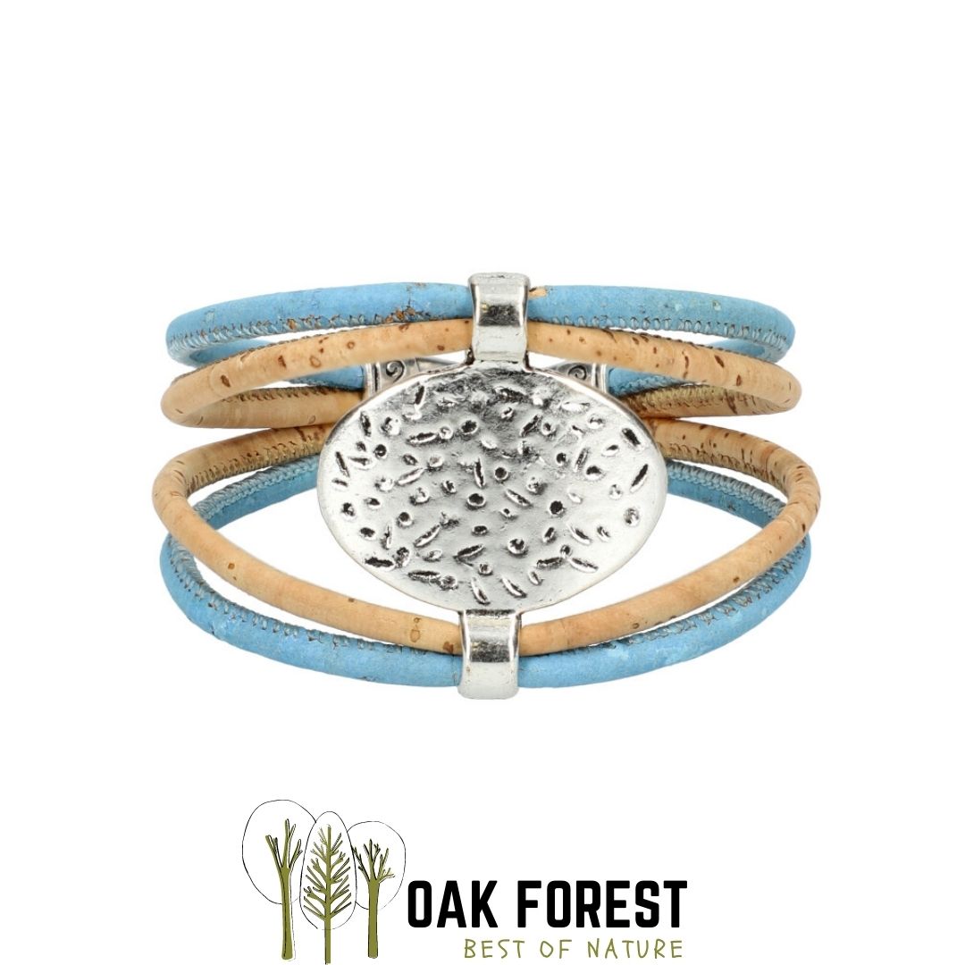 Bracelet en liège "Ovale Color"- Bracelet Femme Vegan
