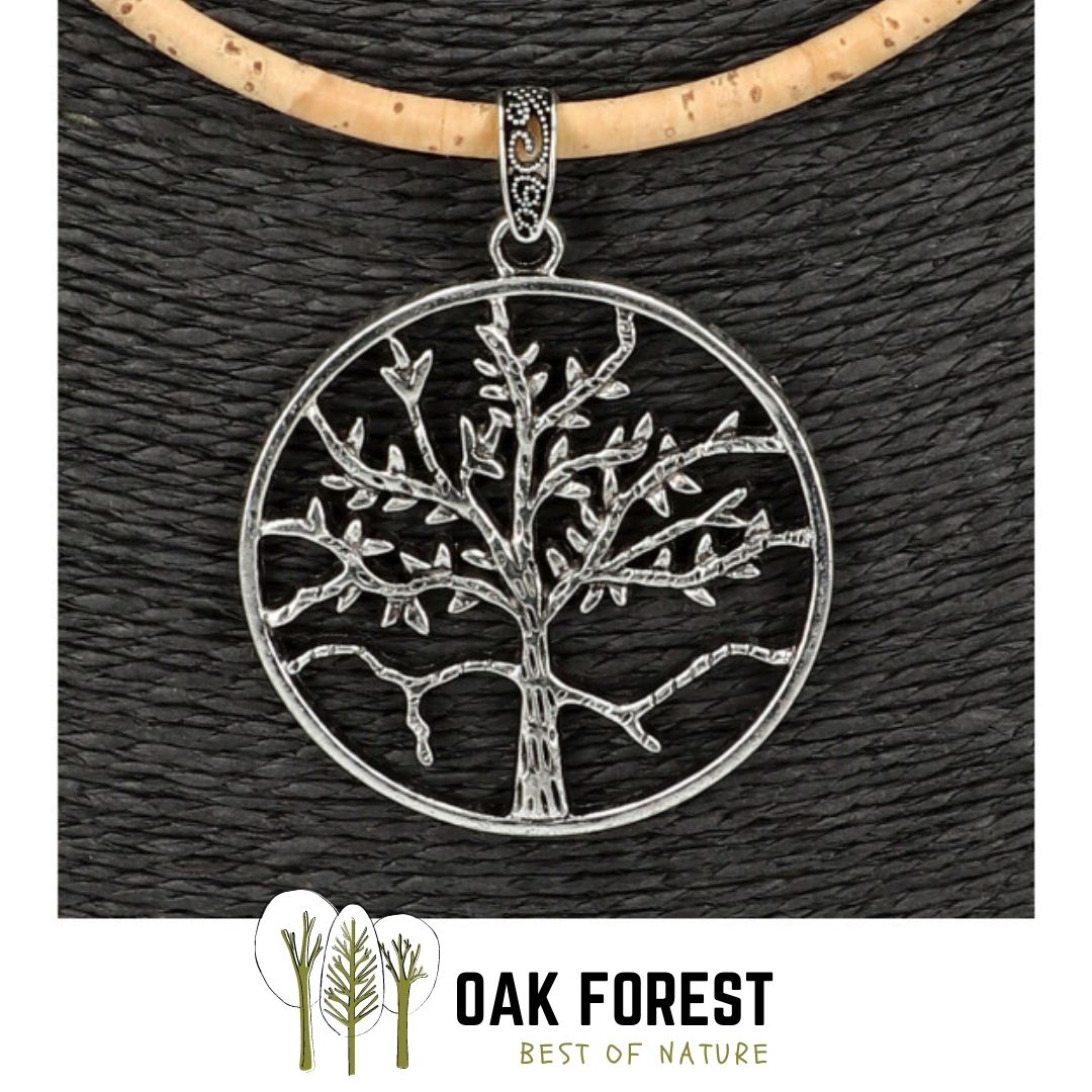 Collier en liège artisanal "Mon Arbre de vie"
