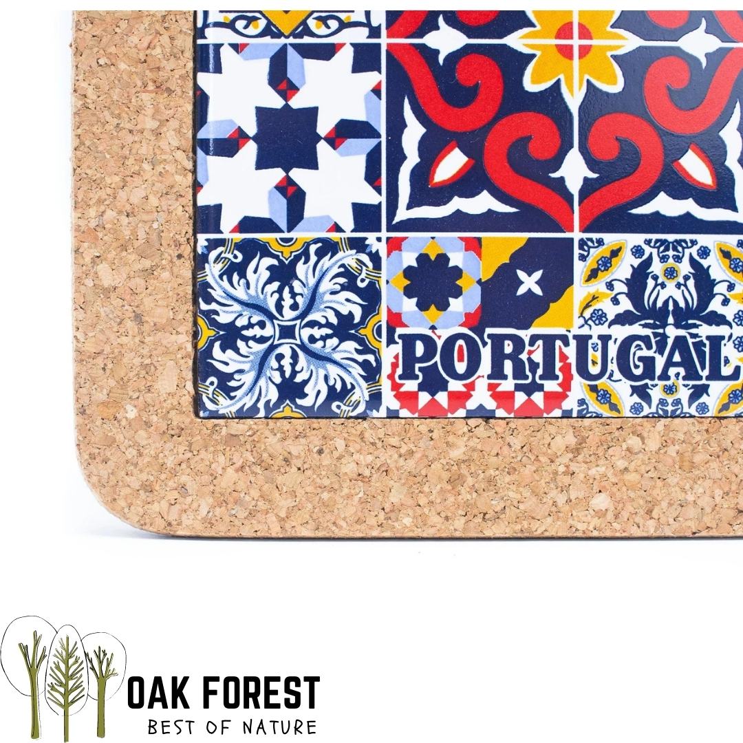 dessous de plat en liège - repose plat en liege - dessous de plat liege portugal - hexagone en liège portugal - artelusa - made in portugal - déco design en liège - azulejos portugais - ceramic portugaise - céramique portugal