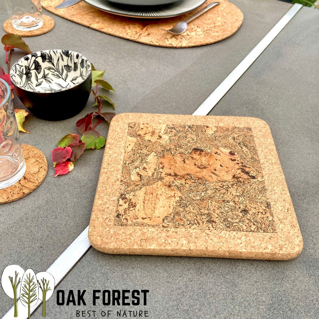 dessous de plat en liège - repose plat en liege - dessous de plat liege portugal - hexagone en liège portugal - artelusa - made in portugal - déco design en liège - azulejos portugais - ceramic portugaise - céramique portugal