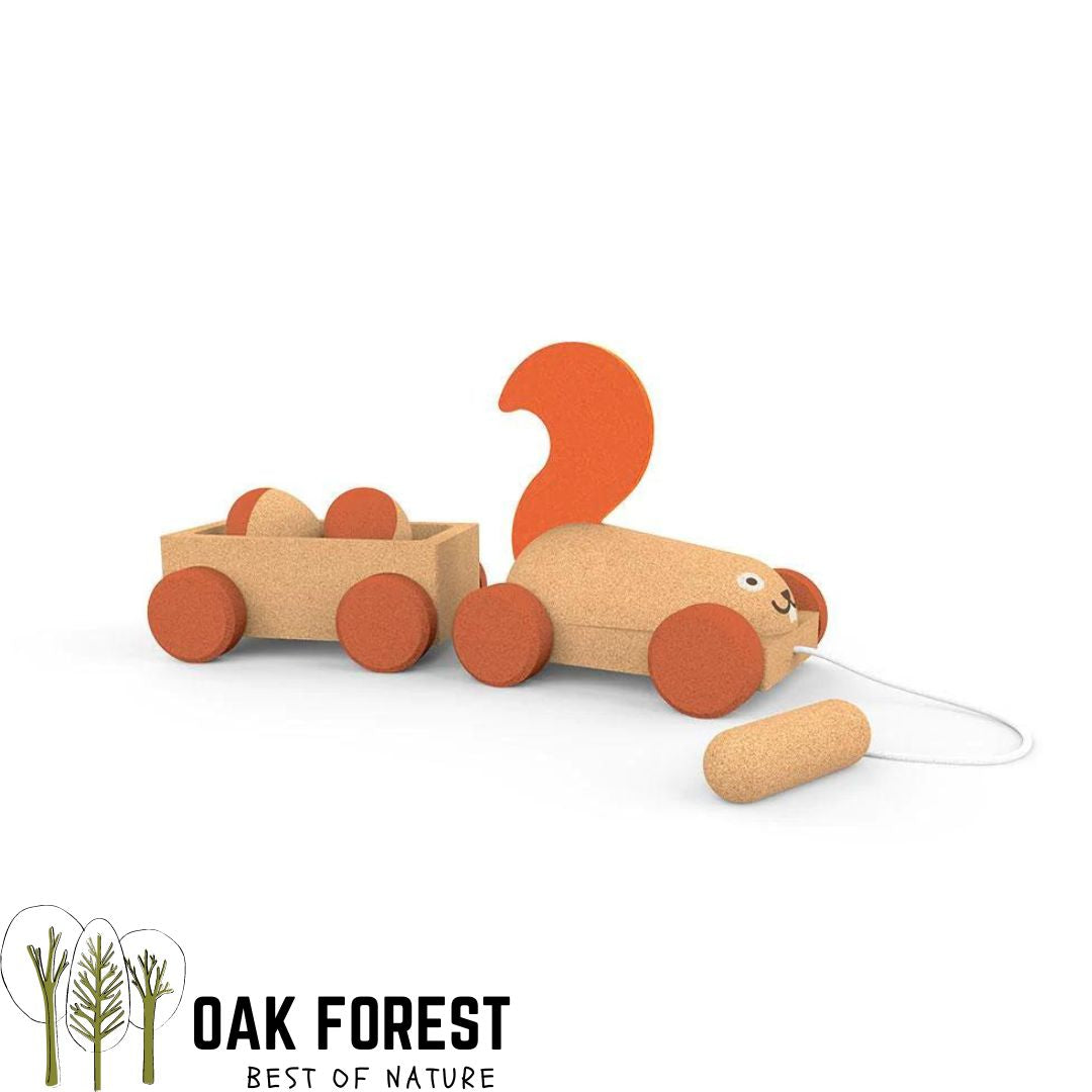 jouet en liege - jouet bois - jouets bois - jouet vegan - jouet ecoresponsable - jouets eco responsable - jouet original - jouet naturel - voiture de course en liege - voiture de course en bois - jouet artisanal - jouet garçon - jouet fille - jouet écologique - écureuil en liege