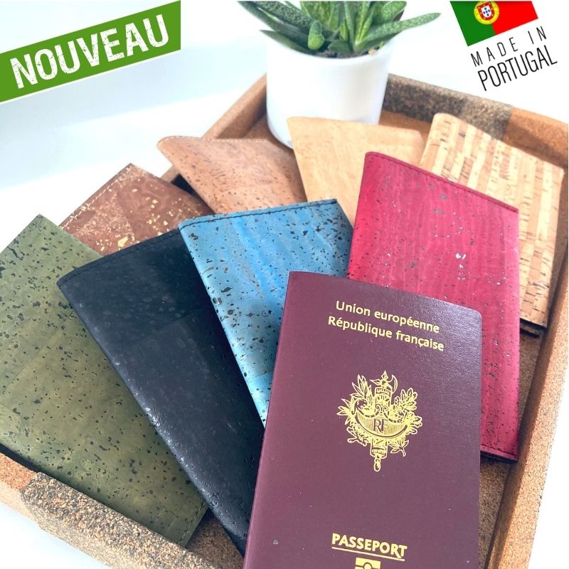 ✈ Etui Passeport liege naturel - Protection passeport Vegan – Oak Forest