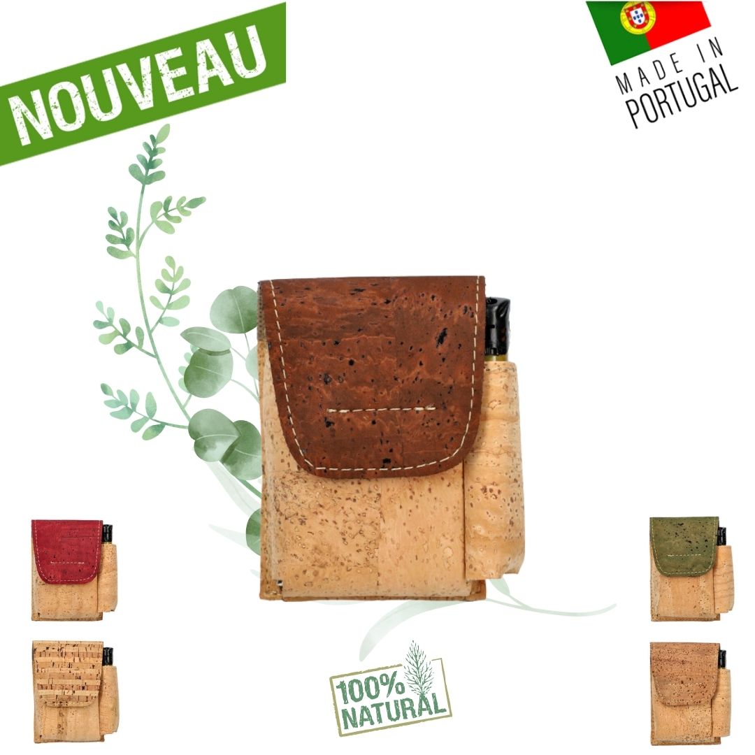 Etui à cigarettes en liege naturel - Etui cigarettes Vegan
