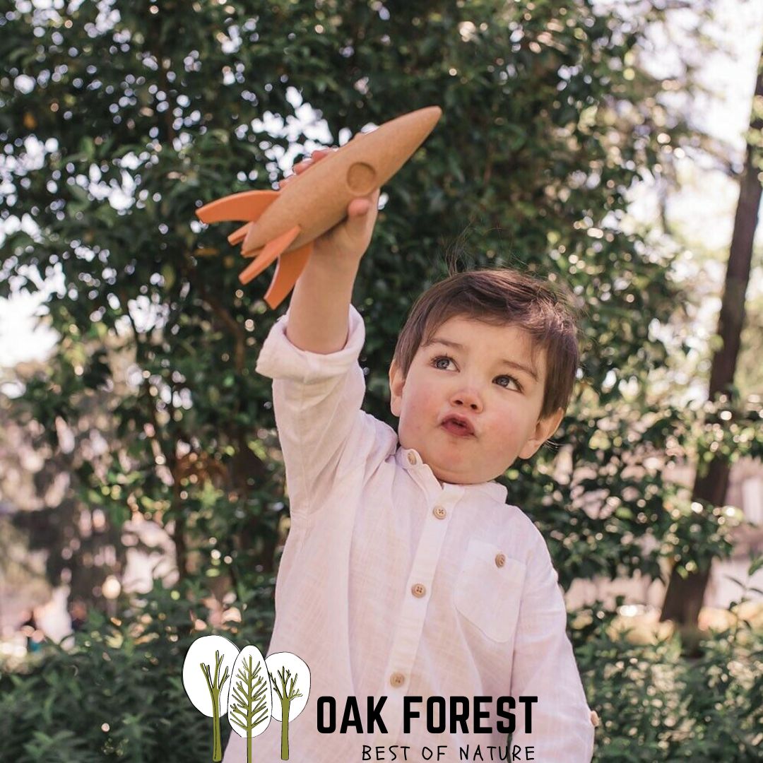 jouet en liege - jouet bois - jouets bois - jouet vegan - jouet ecoresponsable - jouets eco responsable - jouet original - jouet naturel - voiture de course en liege - voiture de course en bois - jouet artisanal - fusée spatiale enfant - jouet garçon - vaisseau spatial enfant - navette spatiale - étoiles -