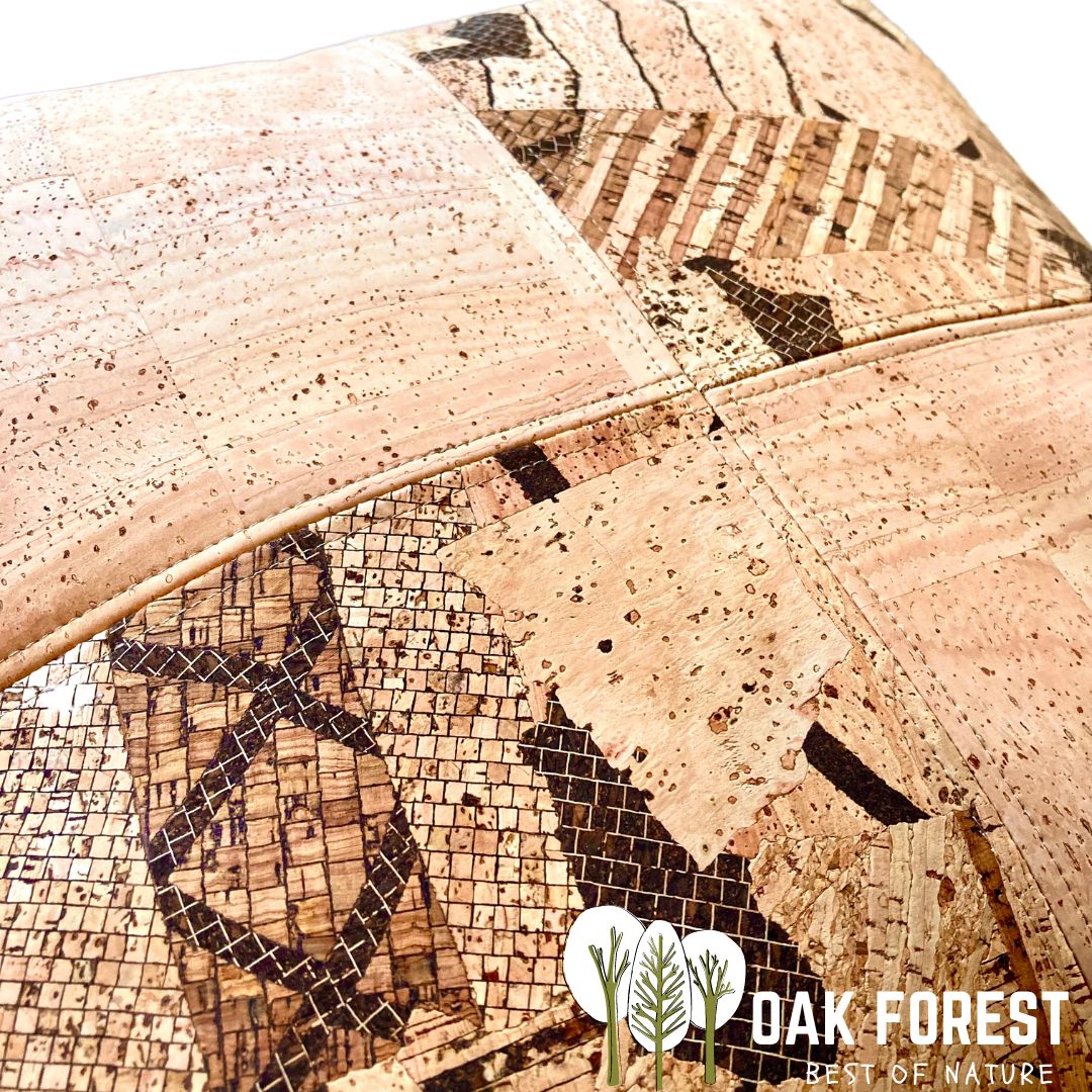 housse de coussin design - housse de coussin liege made in Portugal - housse de coussin liege naturel - oreiller en liege décoration intérieur - housse coussin haut de gamme - housse de coussin originale - taie d'oreiller vegan en liege