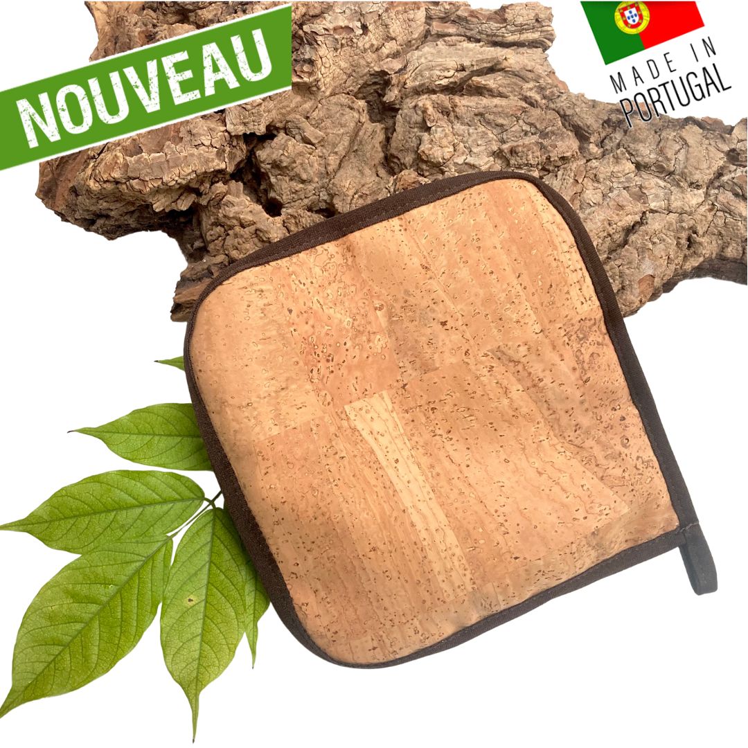 manique en liege - manique en liège artisanal - manique original - gant de cuisine - idée cadeau noel - made in France - made in Portugal