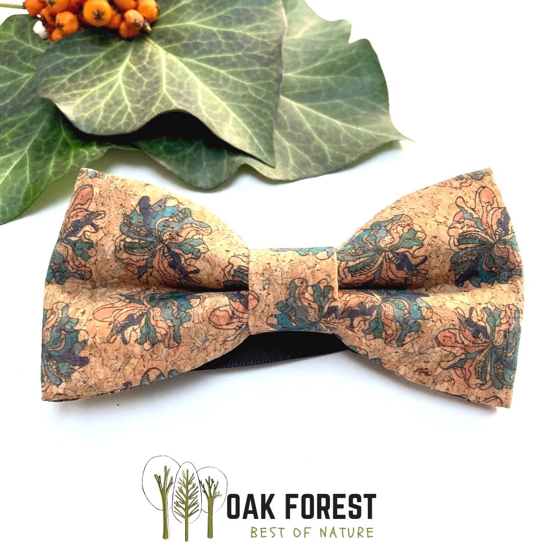 noeud papillon homme liege lotus - noeud papillon champêtre - nouer papillon vegan homme - noeud papillon naturel made in France