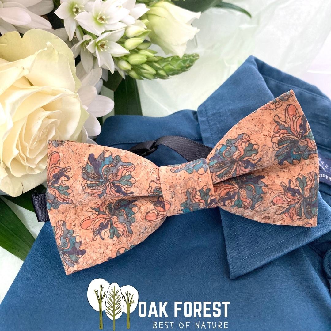 noeud papillon homme liege lotus - noeud papillon champêtre - nouer papillon vegan homme - noeud papillon naturel made in France