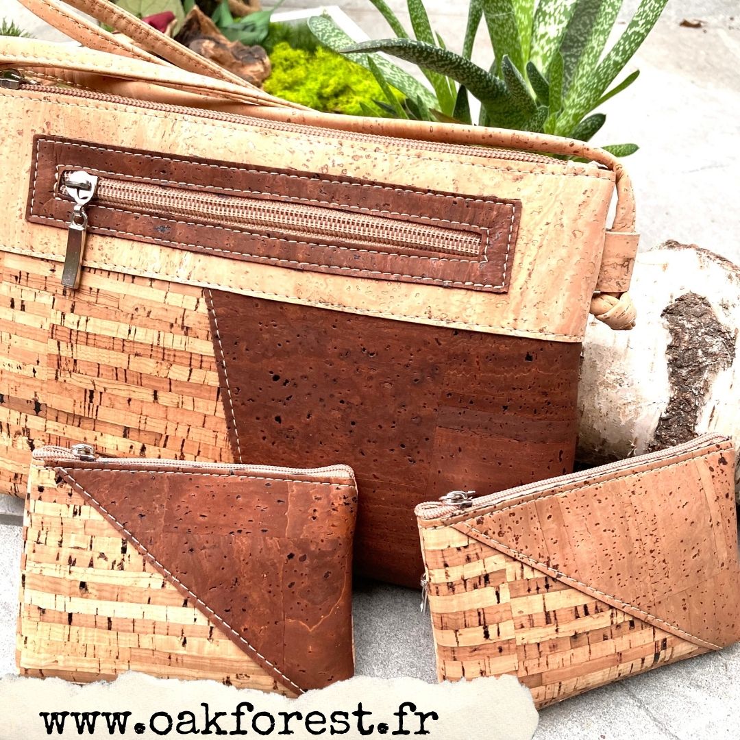 Elegance “DUO” CORK CROSSBODY BAG – Eco-Chic on the Shoulder
