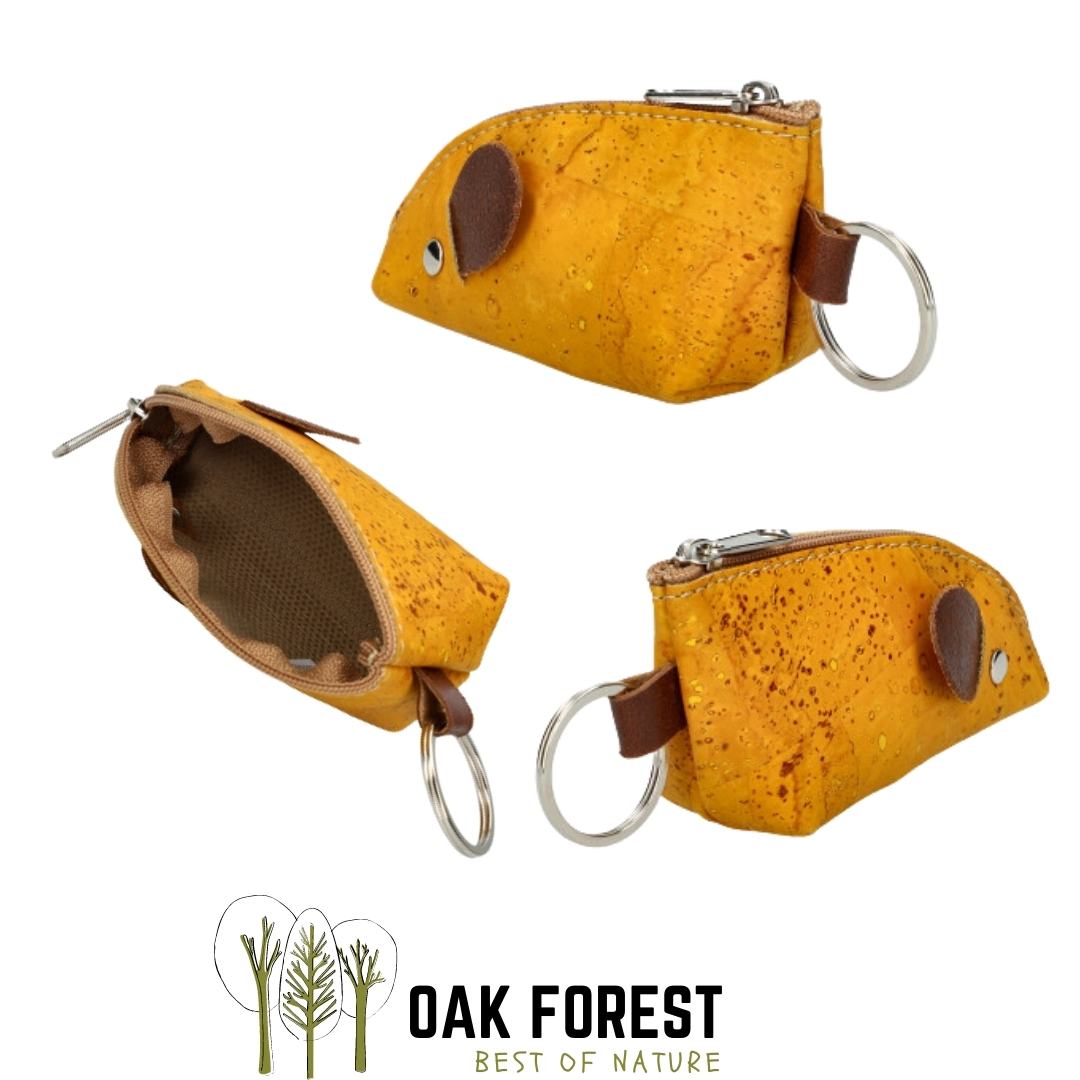 Porte Monnaie en Liège "Ratatouille" - Porte-clés vegan