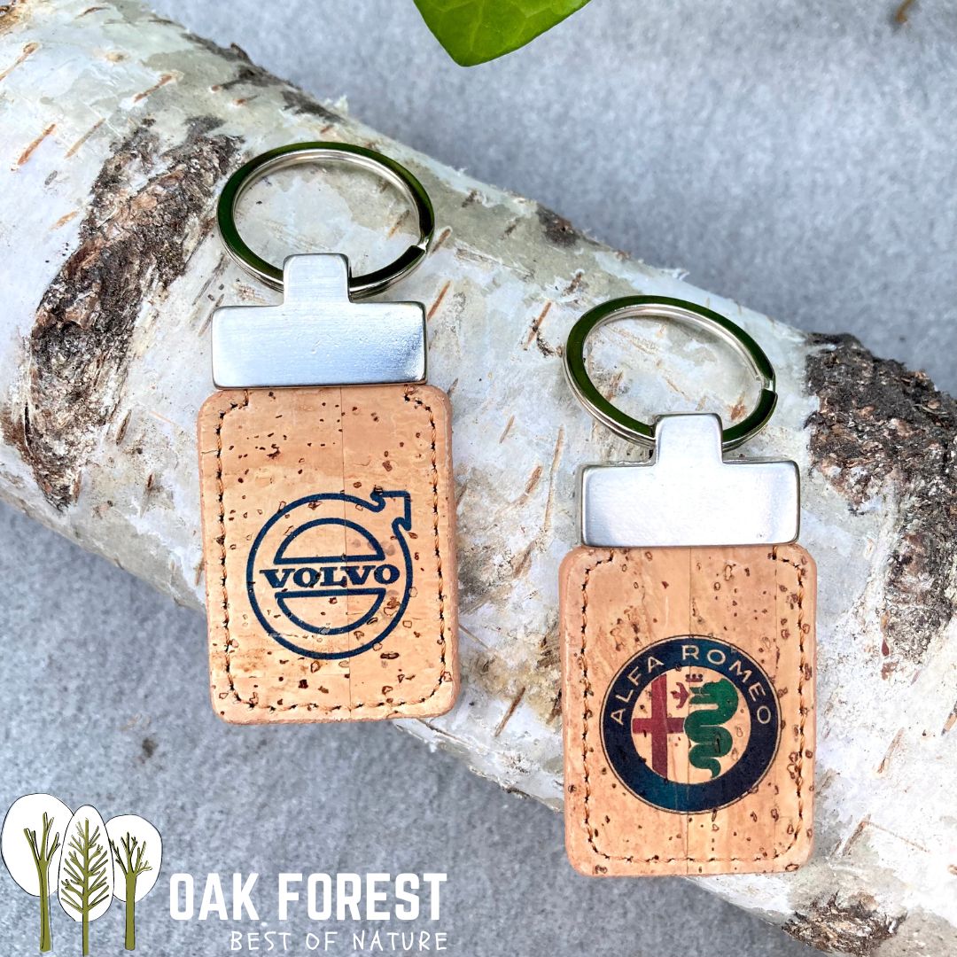 porte-clé portugal - porte-clé liege vegan - porte-clé fleurs - porte clés voiture BMW Alfa Romeo - Volvo - idée Cadeaux