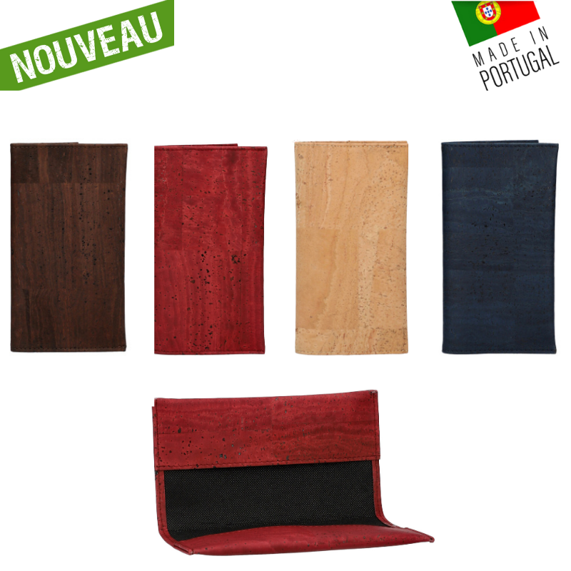 porte chéquier en liège - porte-chéquier en liège - porte chéquier vegan - porte-chéquier liege - porte chequier liege - pochette masque COVID - range masque COVID -