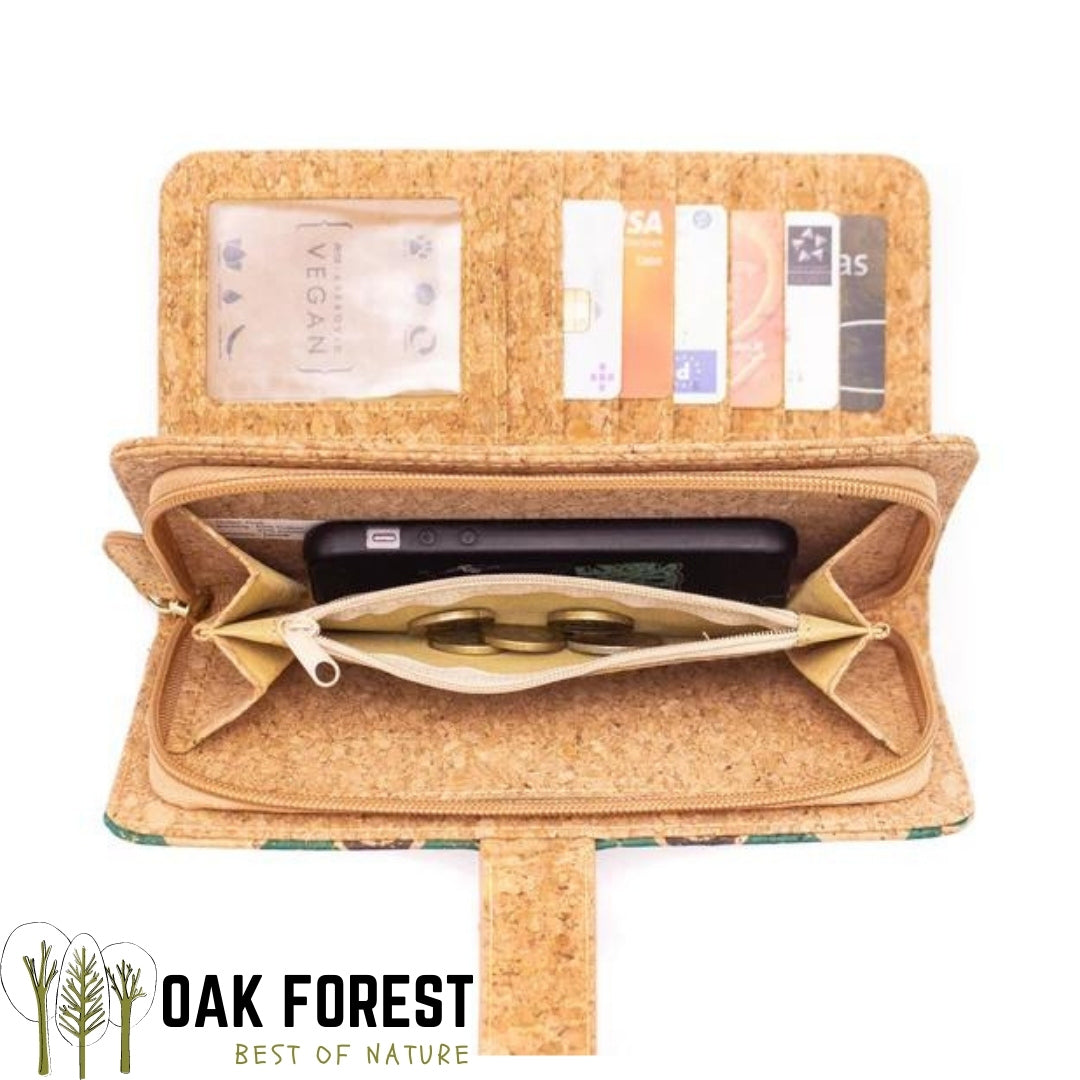 portefeuille liège portugal - portefeuille en liège femme - portefeuille vegan en liège - portefeuille vegan grand format - portefeuille ancre marine - idée cadeau