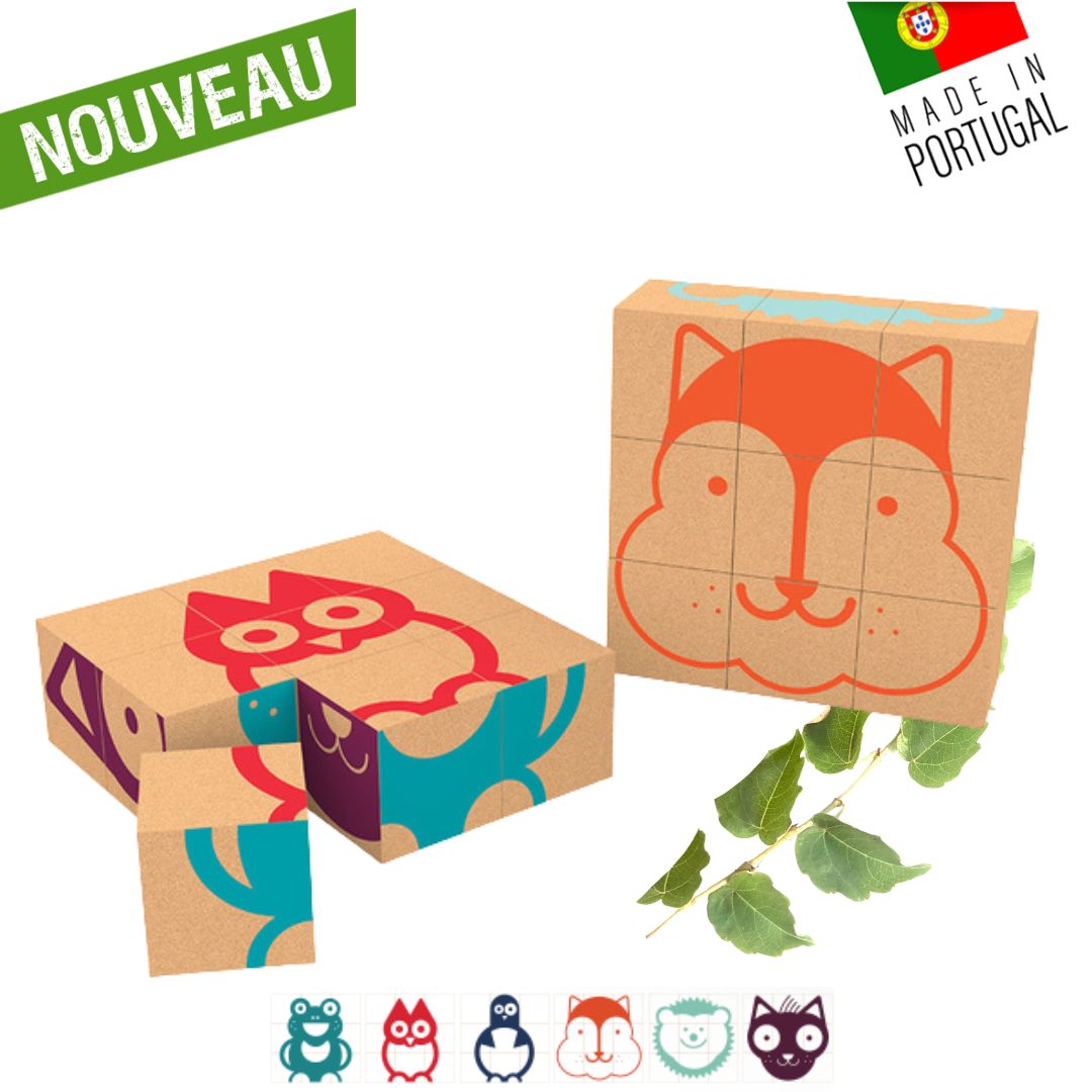 jouet en liege - jouet bois - jouets bois - jouet vegan - jouet ecoresponsable - jouets eco responsable - jouet original - jouet naturel - voiture de course en liege - voiture de course en bois - jouet artisanal - jouet garçon - jouet fille - jouet écologique - cube en liege