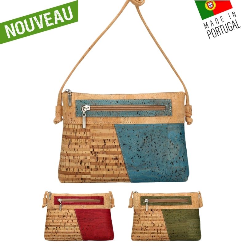Elegance “DUO” CORK CROSSBODY BAG – Eco-Chic on the Shoulder