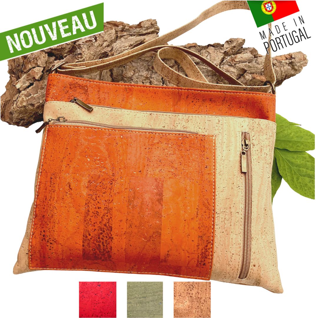 sac en liège - sac en liege - sac bandoulière en liège - sac bandouliere en liege - sac à main liège - sac bandoulière femme - sac origami - sac original - sac vegan - sac cuir végétal - sac bandoulière pas cher - sac bandoulière petit prix- sac naturel - petit sac fille - sac pratique - sac géométrique-sac à main en liège portugal