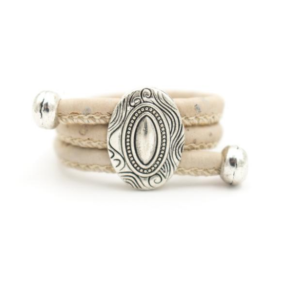 Bague en liège naturel "Inca"