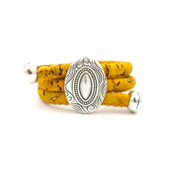 Bague en liège naturel "Inca"