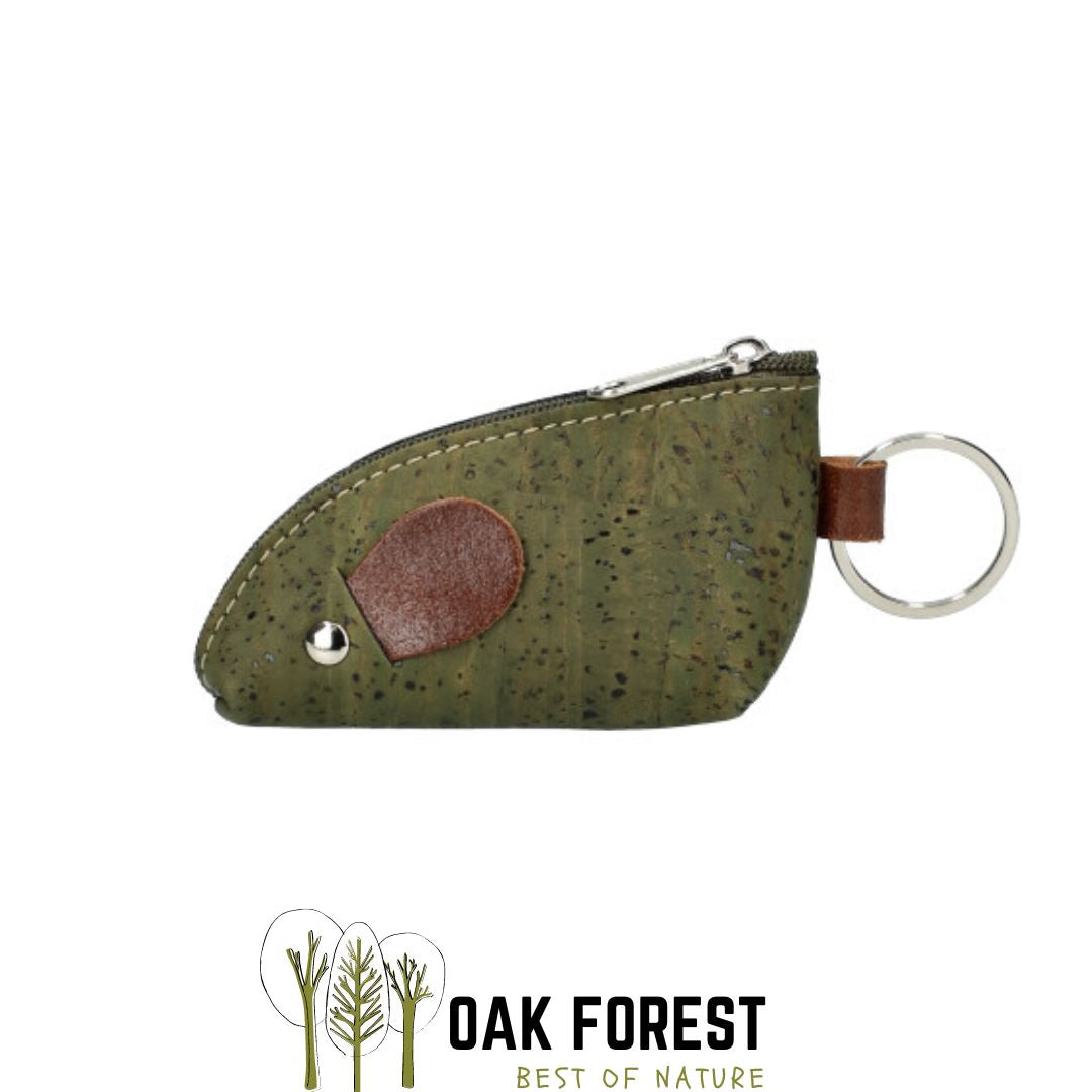 Porte Monnaie en Liège "Ratatouille" - Porte-clés vegan